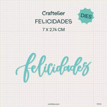 Troquel Felicidades Craftelier