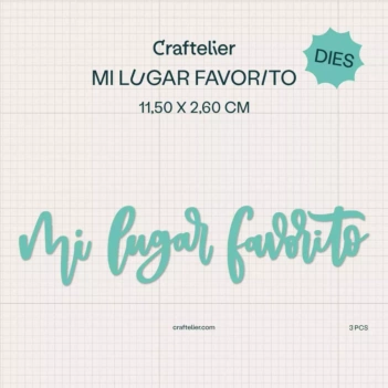 Troquel Mi Lugar Favorito Craftelier