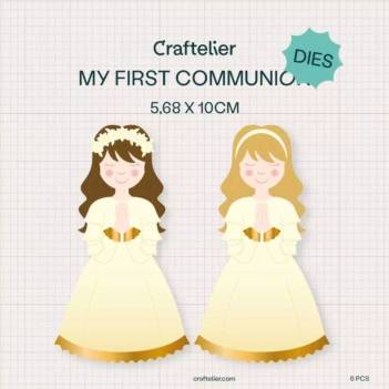 Fustella La mia prima comunione bambina Craftelier
