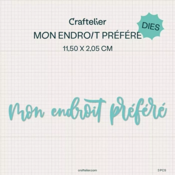 Troquel Mon Endroit Préféré Mi Tienda de Arte