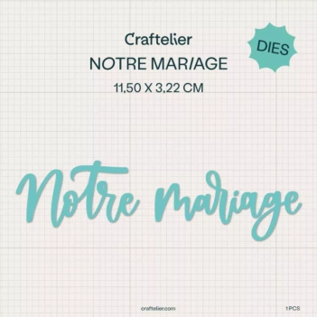 Troquel Notre Mariage Mi Tienda de Arte

