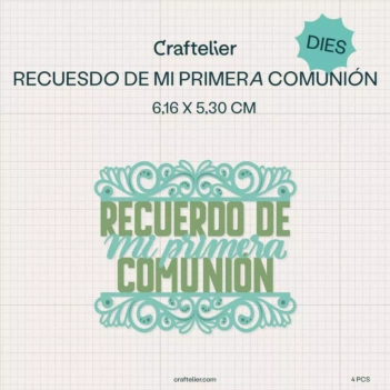 Fustella Ricordo della La mia prima comunione Craftelier
