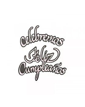 Thinlits Die Vamos comemorar e feliz aniversário para Sizzix 663665