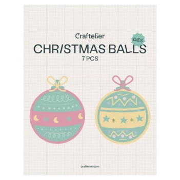 Troquel Bolas de Navidad All You Need Is Christmas Mi Tienda de Arte