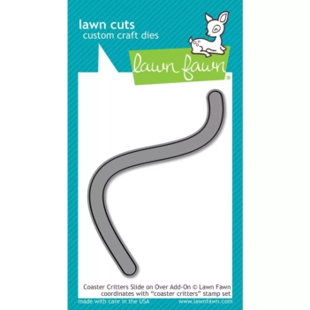 Lawn Fawn Coaster Critters Slide On Over Die-cut compatible with Sizzix