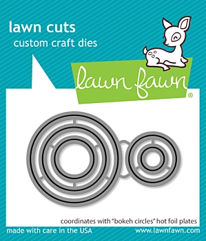 Plantilla foil bokeh circles Lawn Fawn