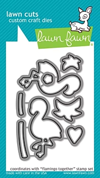 Troquel Lawn Fawn Flamingo Together compatible con Sizzix