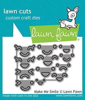 Troquel Lawn Fawn Make Me Smile compatible con Sizzix
