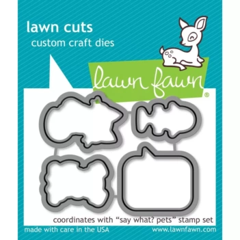 Troquel Lawn Fawn Peacock Before 'n Afters kompatybilny z Sizzix