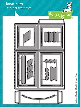 Lawn Fawn Die compatible with Sizzix - Scalloped Box Card Pop-Up