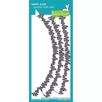 Lawn Fawn Die compatible with Sizzix – Simple Grassand Hillsides 
