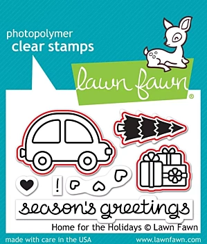Lawn Home for the Holidays Die compatible with Sizzix 