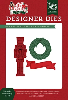 Coordinating Echo Park Nutcracker Christmas Snijmal Troquel Nutcracker
