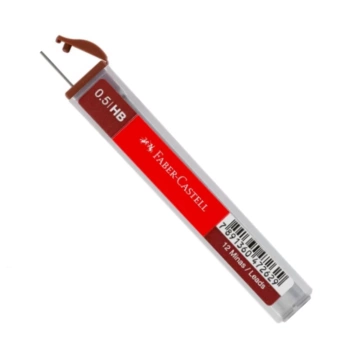 Buis met 12 Faber-Castell 0,5 mm HB-kabels