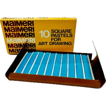Boîte de 10 pastels carrés Turquoise Maimeri