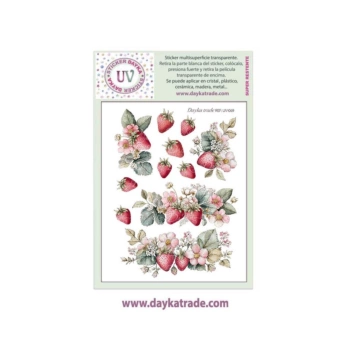Dayka UV transparante sticker Boeket 14x19cm