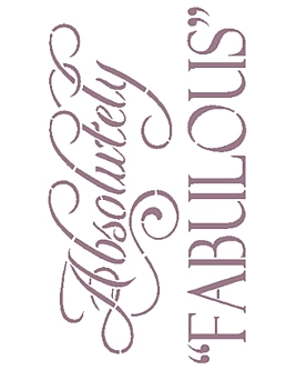 SUPER OFERTA **40%** Plantilla de Stencil A5 V-196 Fabulous 15x21cm Dayka