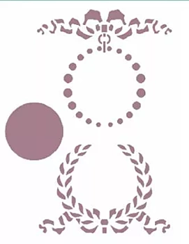SUPER OFERTA **50%** Modello stencil (15x21 cm) V-131