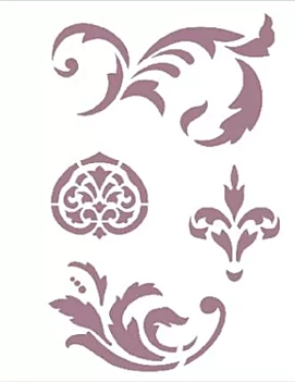 Plantilla de Stencil V-137 Volutas 15x21cm Dayka