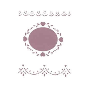 SUPER OFERTA **50%** Plantilla de Stencil V-162 Ovalito 15x21cm Dayka