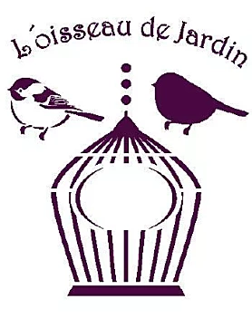 L'oisseau de Jardin Stencil 5,9 x 7,87” V-312
