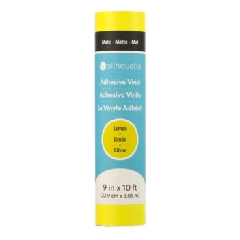 Removable matte adhesive vinyl Lemon Yellow Silhouette 9 "x10'.