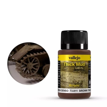 Akrylowa tekstura 811 Mud Brown Weathering FX Vallejo 40ml