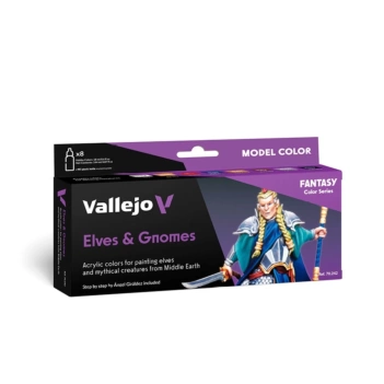 Zestaw do malowania modeli elfów i gnomów Vallejo