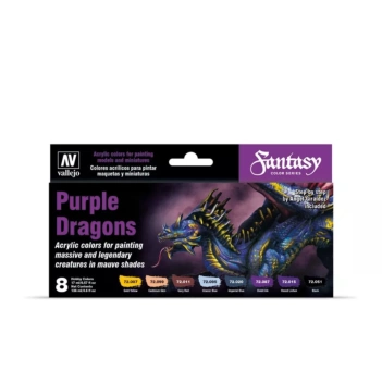 Zestaw farb modelarskich Vallejo Purple Dragons