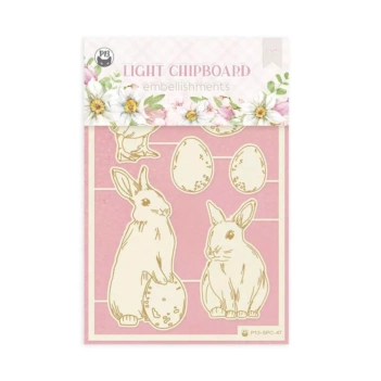 Die-Cuts Light Chipboard conejos Spring is calling P13