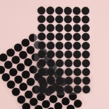 Set de 60 Círculos de Velcro Negro Mi Tienda de Arte 13mm