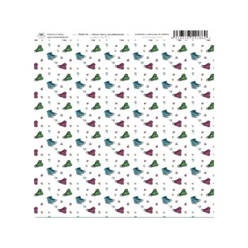 Papel Vellum Vuelta a los 80´s Fridita 30x30cm 
