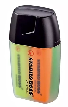 Etui met 4 Big Boss Stabilo fluorescerende markers