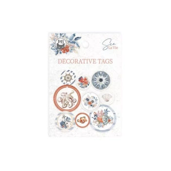 P13 Sea la vie Tag Die-Cuts Rond 