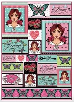 SUPER DEAL **40%** Classic Paper for Decoupage Butterflies and Girl Stamperia