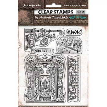 Set of Transparent Stamps Adventure Magic Forest Stamperia