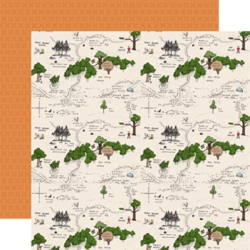 Papel Map For Christopher Winnie The Pooh Echo Park 30x30cm