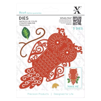 Troquel Xcut (D-XCU503430) Búho de filigrana compatible con Sizzix 