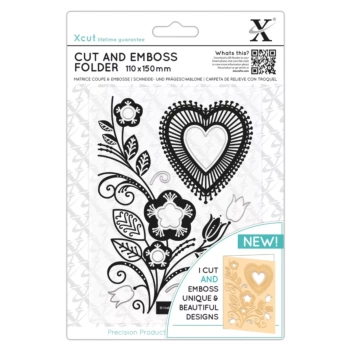 Carpeta de texturas Xcut Borde de Rosas