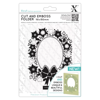 Carpeta de embossing con Troquel Xcut Corona compatible con Sizzix
