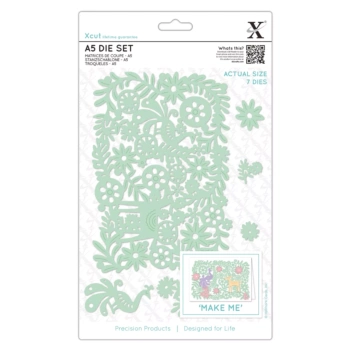 Troquel Xcut Escena Floral compatible con Sizzix