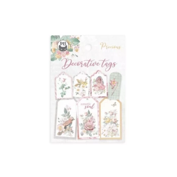 Die-cuts de Tags decorativos Precious P13