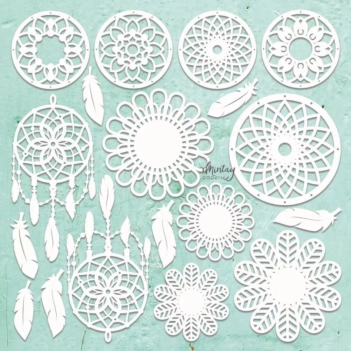 Mintay Die-Cuts Chipboard Boho Set 