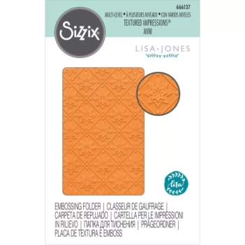 Multi-Level Mini Mosaic Texture Folder for Sizzix by Lisa Jones