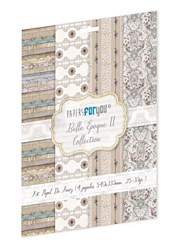  Kit 4 papieren Belle Époque II PapersForYou 54x33cm