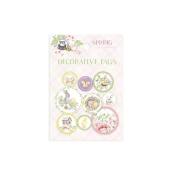 Die-cuts de Tags Circulares Spring is calling P13