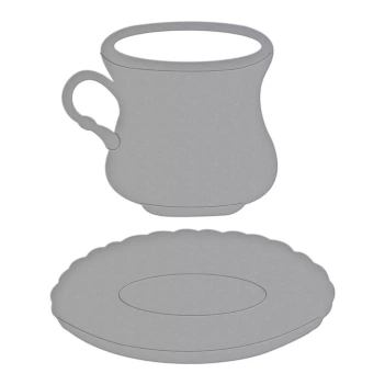 Teetasse und Untertasse Victorian Garden Spellbinders Die