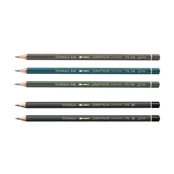 Caran D'Ache aquarel Grafiet Technalo Potlood 3B Kleur