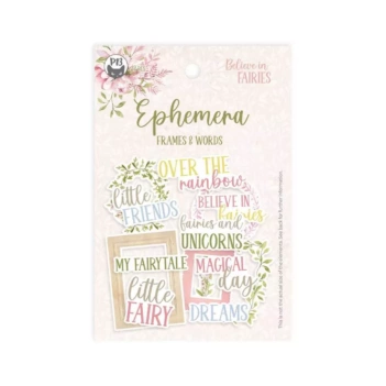 Pegatinas de chipboard 03 Believe in Fairies P13