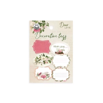 SUPER OFERTA **40%** Die-Cuts Tags Decorativos Dear Love P13